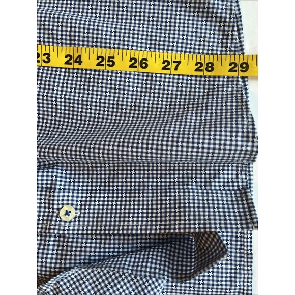 ROWM Mens Long Sleeve Button Down Shirt Size M NWT Blue White 100% Cotton - Picture 10 of 12